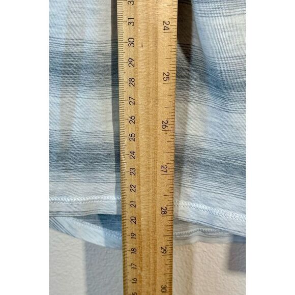 Lululemon Find Your Zen Short Sleeve Capilano Striped Tee Shirt Women's Size 6 - Picture 8 of 10